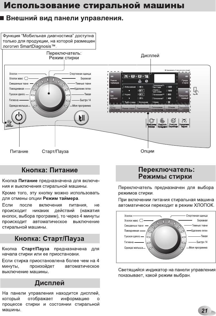 стиральная машина lg steam инструкция по применению на русском языке фото 96